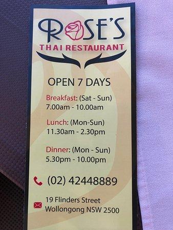 Rose's Thai Restaurant
