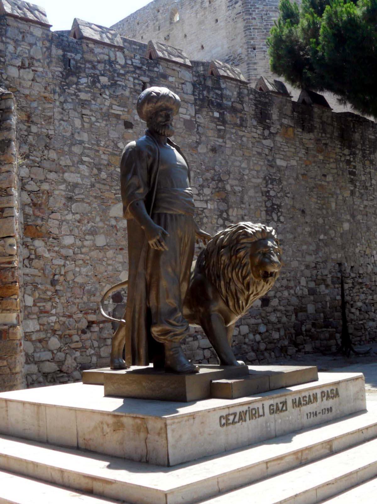 Statue of Cezayirli Gazi Hasan Pasa